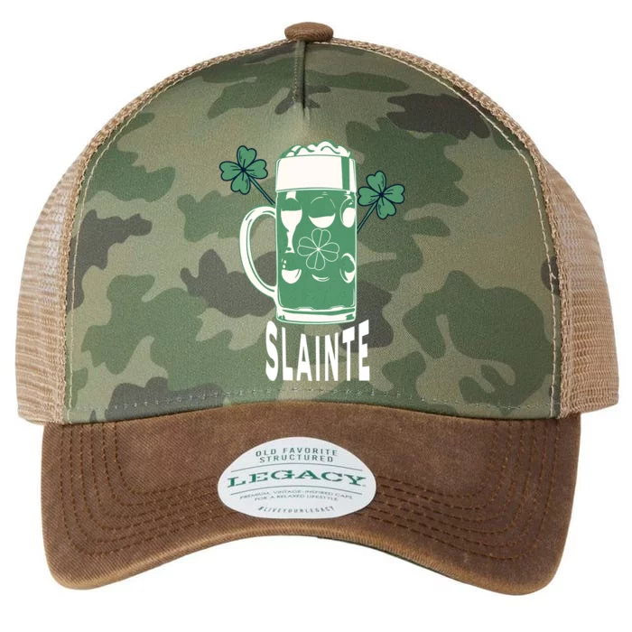 Funny St Patricks Day Shamrock Irish Beer Ing Slainte Gift Legacy Tie Dye Trucker Hat