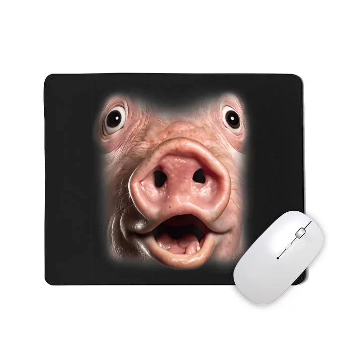 Funny Surprised Pig Face Meme Big Troll Hog Piggy Face Mousepad