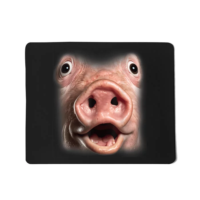 Funny Surprised Pig Face Meme Big Troll Hog Piggy Face Mousepad