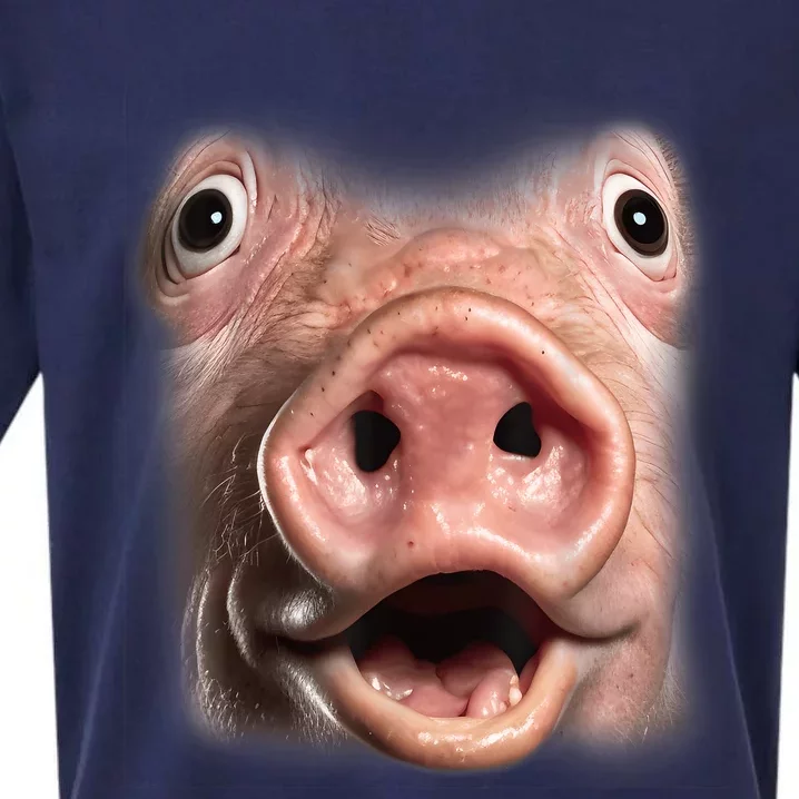 Funny Surprised Pig Face Meme Big Troll Hog Piggy Face Sueded Cloud Jersey T-Shirt