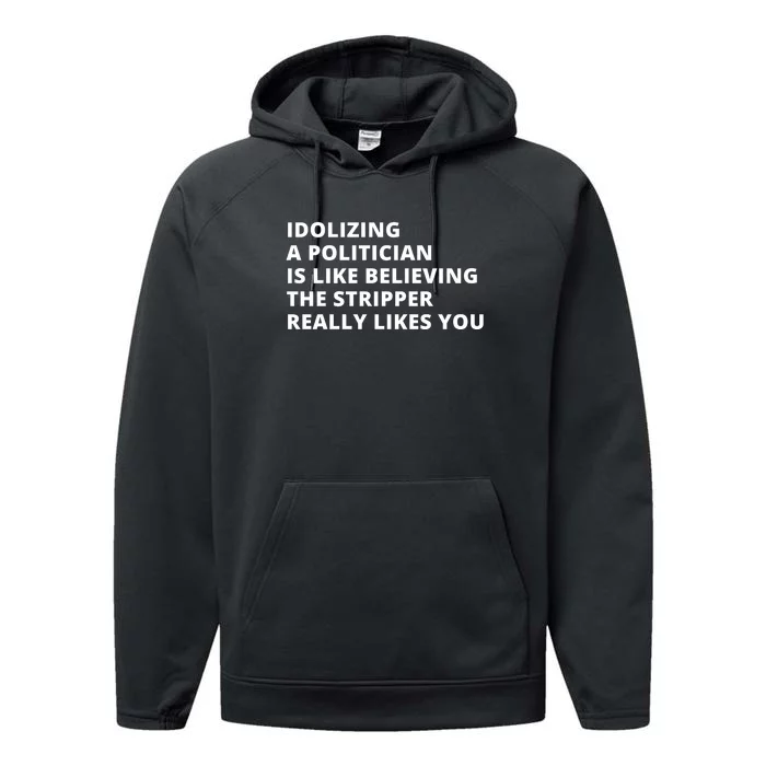 Funny Sarcastic Political Politician Electon Performance Fleece Hoodie