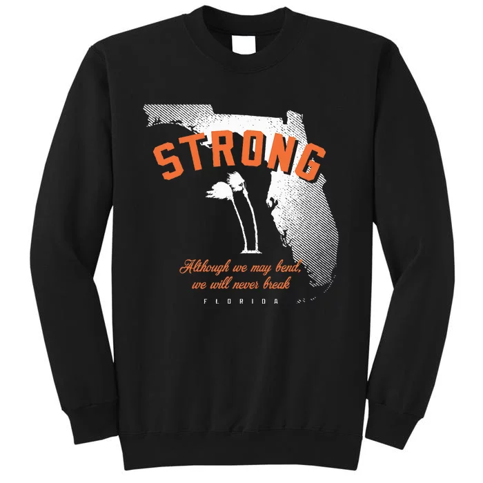 Florida Strong Palm Trees Bend Not Break Sweatshirt