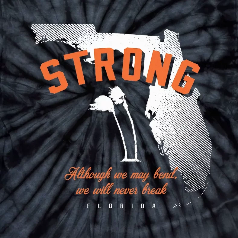 Florida Strong Palm Trees Bend Not Break Tie-Dye T-Shirt