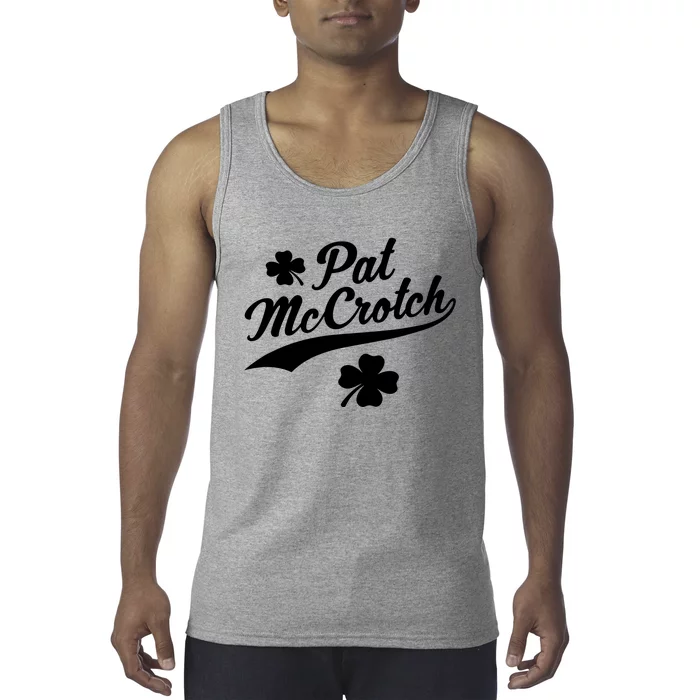 Funny St. Patrick's Day Pat McCrotch Tank Top