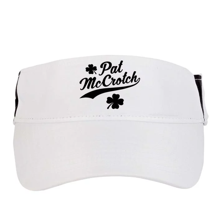 Funny St. Patrick's Day Pat McCrotch Adult Drive Performance Visor