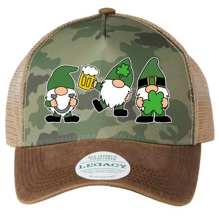 Funny St Patricks Day Drunk Gnomes Legacy Tie Dye Trucker Hat