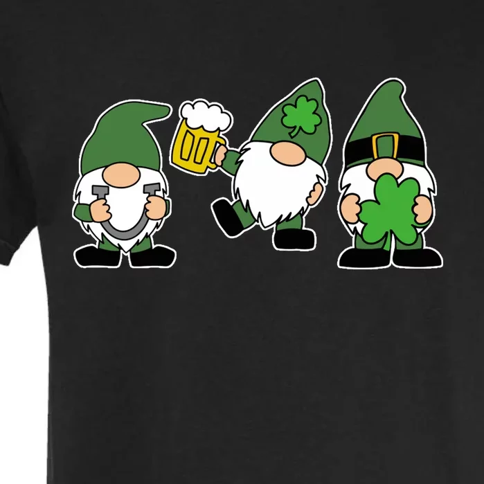 Funny St Patricks Day Drunk Gnomes Garment-Dyed Heavyweight T-Shirt