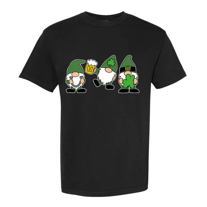 Funny St Patricks Day Drunk Gnomes Garment-Dyed Heavyweight T-Shirt