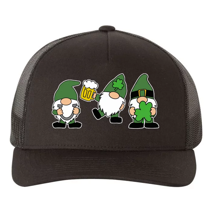 Funny St Patricks Day Drunk Gnomes Yupoong Adult 5-Panel Trucker Hat