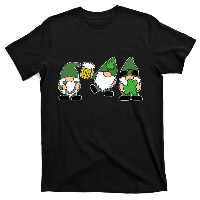 Funny St Patricks Day Drunk Gnomes T-Shirt