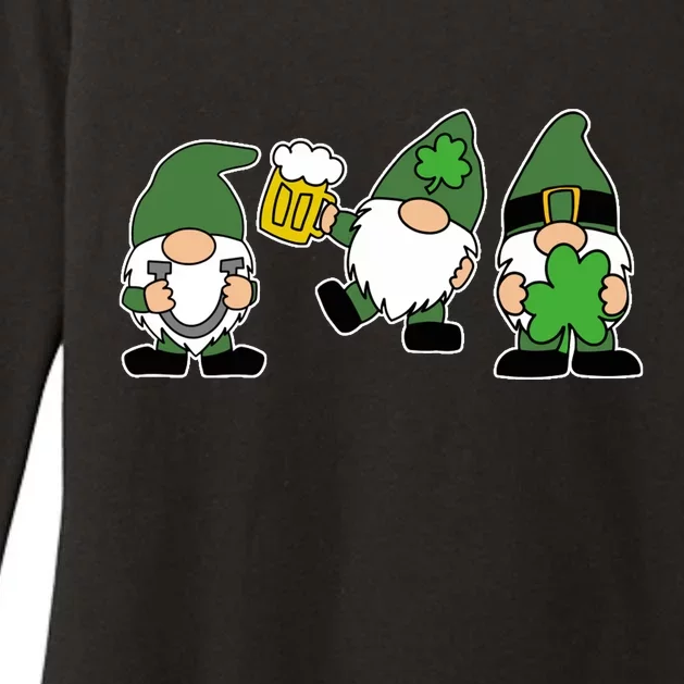 Funny St Patricks Day Drunk Gnomes Womens CVC Long Sleeve Shirt