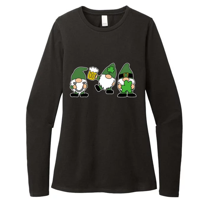 Funny St Patricks Day Drunk Gnomes Womens CVC Long Sleeve Shirt