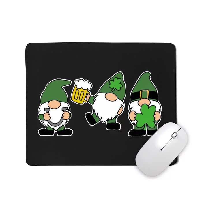 Funny St Patricks Day Drunk Gnomes Mousepad