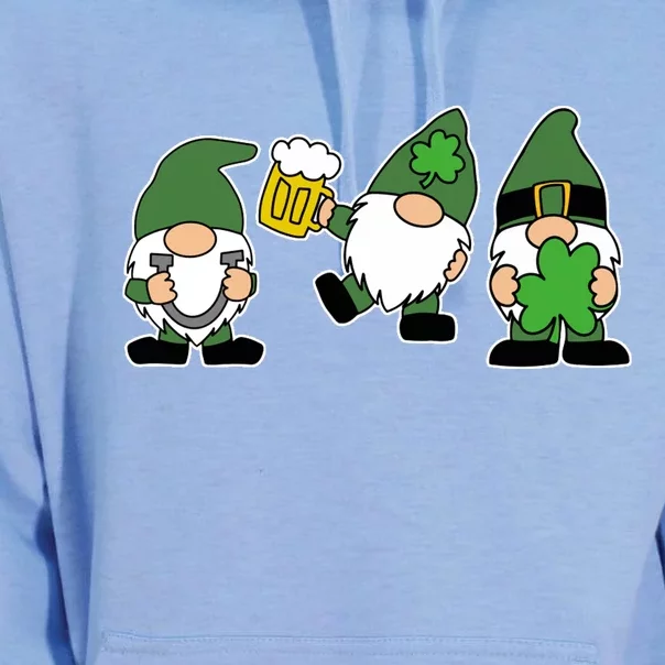 Funny St Patricks Day Drunk Gnomes Unisex Surf Hoodie