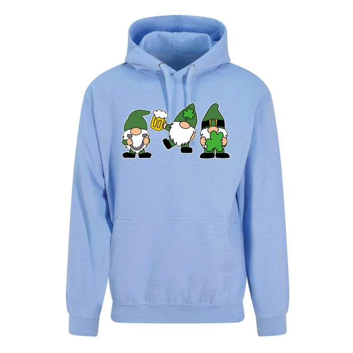 Funny St Patricks Day Drunk Gnomes Unisex Surf Hoodie