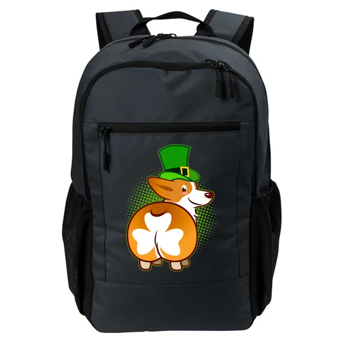 Funny St Patrick's Day Shamrock Corgi Butt Daily Commute Backpack