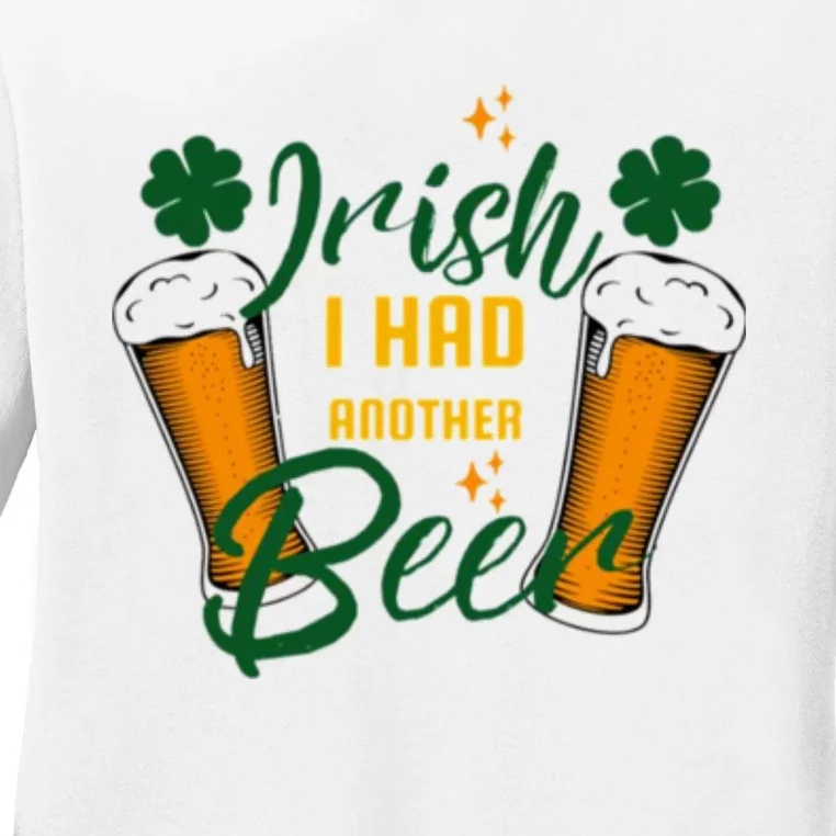 Funny Saint Patricks Day Ladies Long Sleeve Shirt