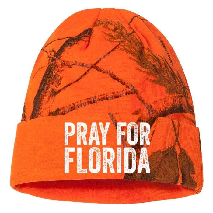 Florida Strong Pray For Florida Hurricane Milton Florida Tropical Storm Kati - 12in Camo Beanie