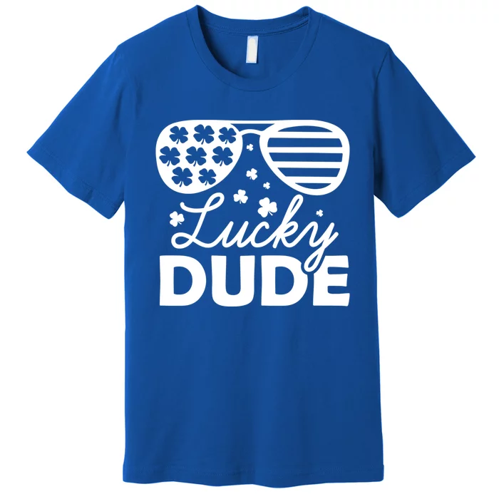 Funny St Patrick's Day One Lucky Dude Gift Premium T-Shirt