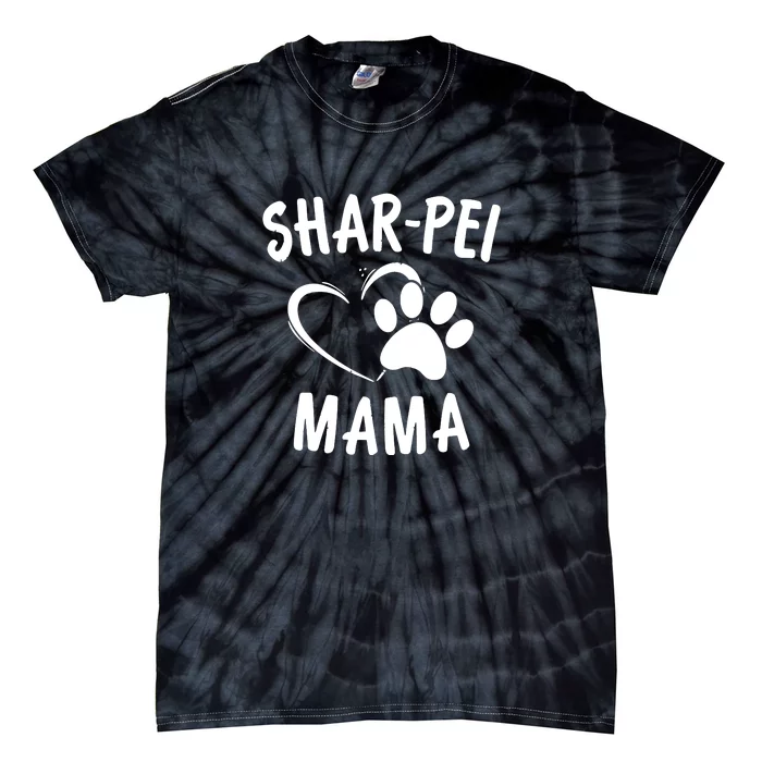 Fun Shar Pei Mama Gift Pet Lover Apparel Dog SharPeis Mom Tie-Dye T-Shirt