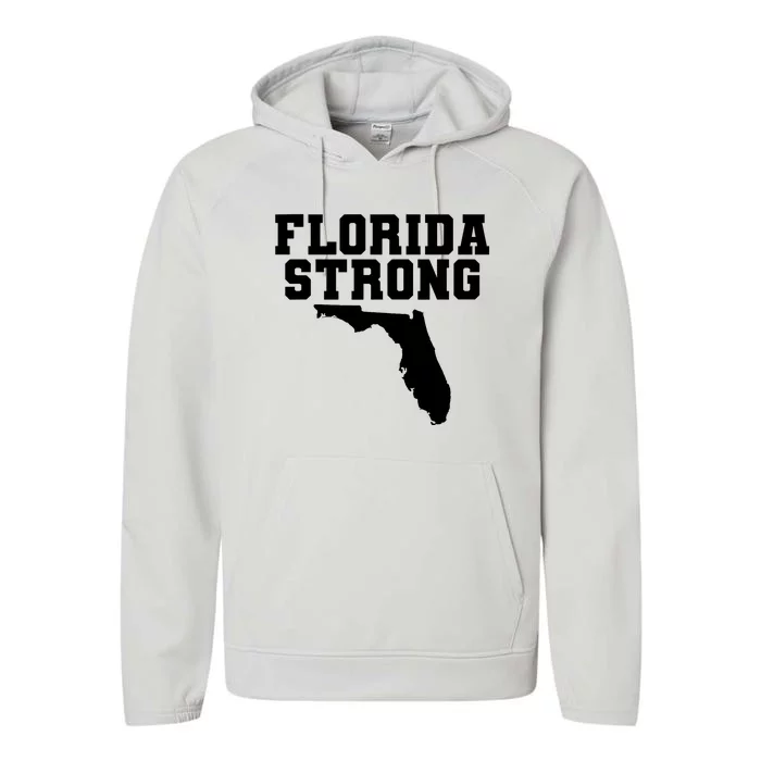 Florida Strong Pray For Florida Survived Hurricane Milton 2024 Performance Fleece Hoodie