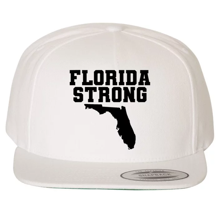 Florida Strong Pray For Florida Survived Hurricane Milton 2024 Wool Snapback Cap