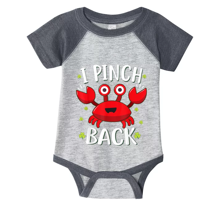 Funny St Patrick’s Day Tee Crab I Pinch Back Infant Baby Jersey Bodysuit