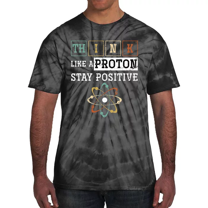 Funny Science Puns Proton Periodic Table Chemist Chemistry Tie-Dye T-Shirt