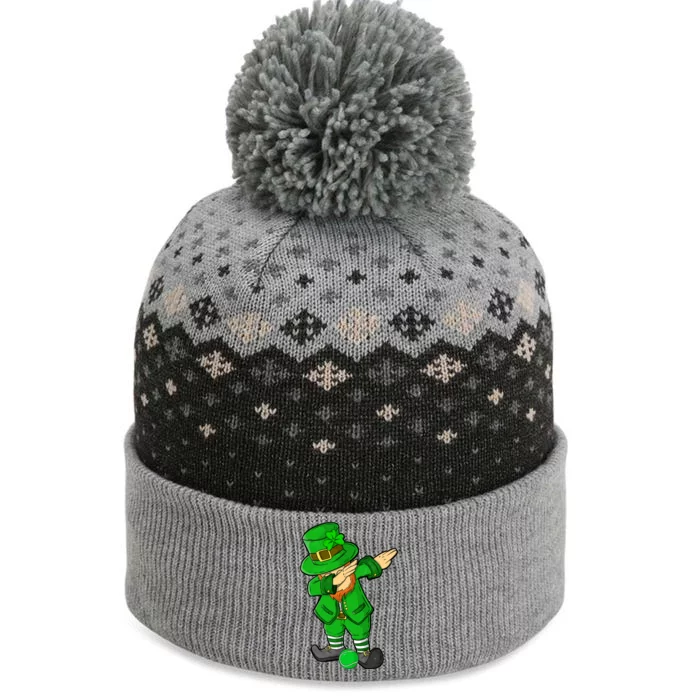 Funny St Patricks Day Dabbing Leprechaun Tennis Lover Cute Gift The Baniff Cuffed Pom Beanie