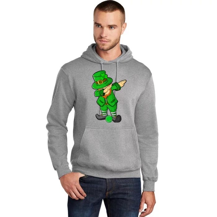 Funny St Patricks Day Dabbing Leprechaun Tennis Lover Cute Gift Tall Hoodie