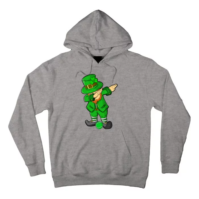 Funny St Patricks Day Dabbing Leprechaun Tennis Lover Cute Gift Tall Hoodie