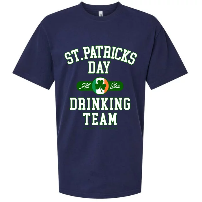 Funny St Patricks Day Drinking Team Sueded Cloud Jersey T-Shirt