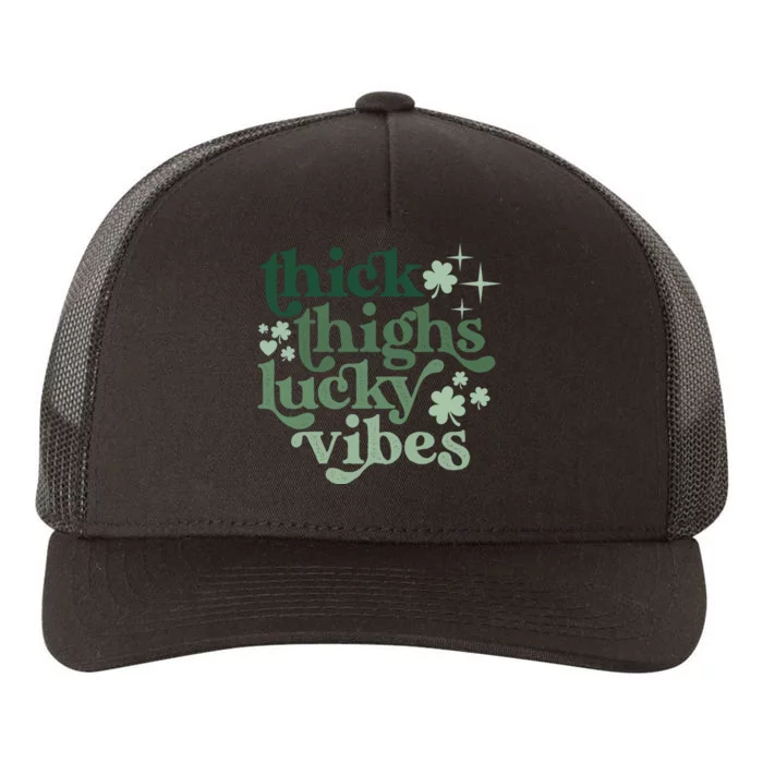 Funny St Patricks Day Lucky Vibes Yupoong Adult 5-Panel Trucker Hat