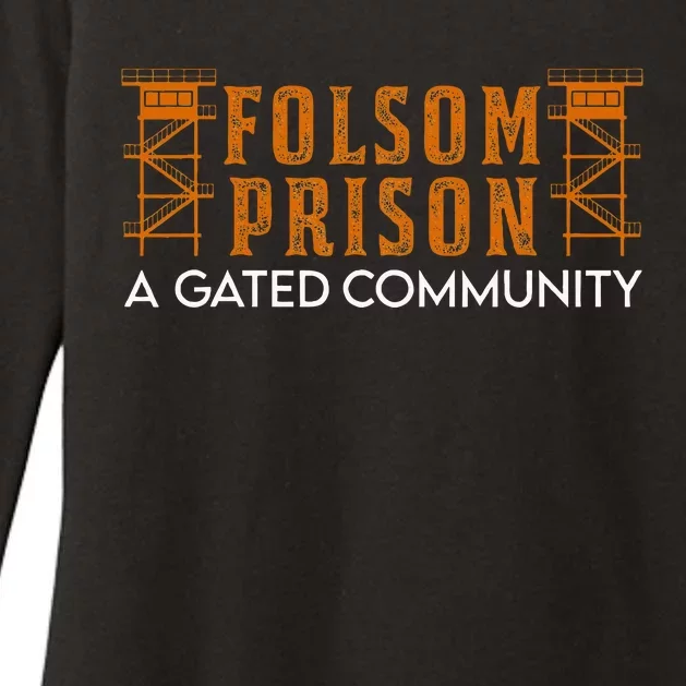 Folsom State Prison For Prison State Correctional Warden Womens CVC Long Sleeve Shirt