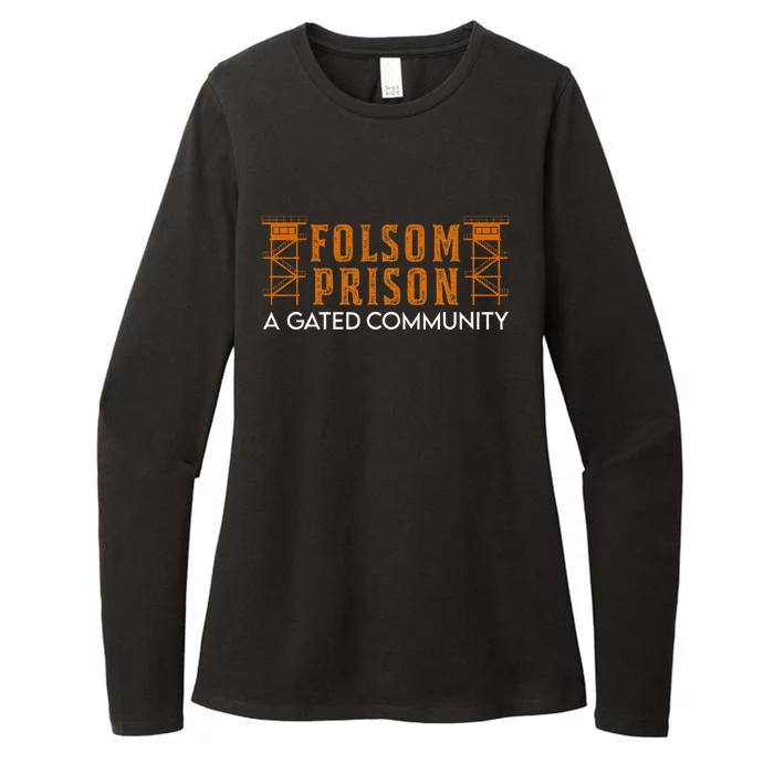 Folsom State Prison For Prison State Correctional Warden Womens CVC Long Sleeve Shirt