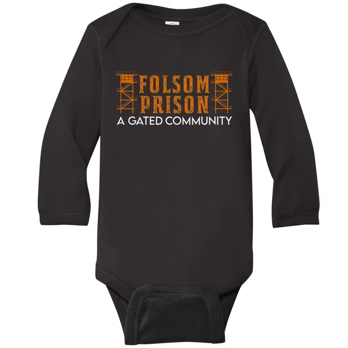 Folsom State Prison For Prison State Correctional Warden Baby Long Sleeve Bodysuit