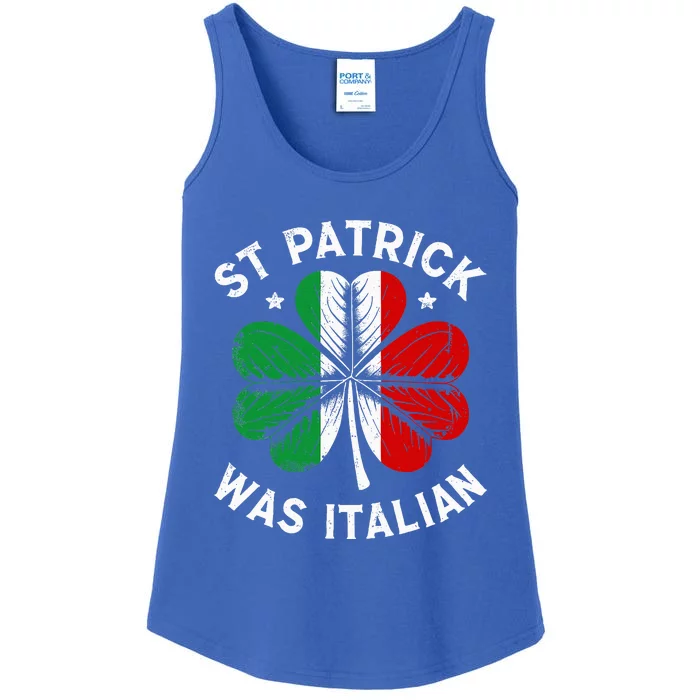 Funny St Patrick Was Italian St Patrick's Day Ladies Essential Tank