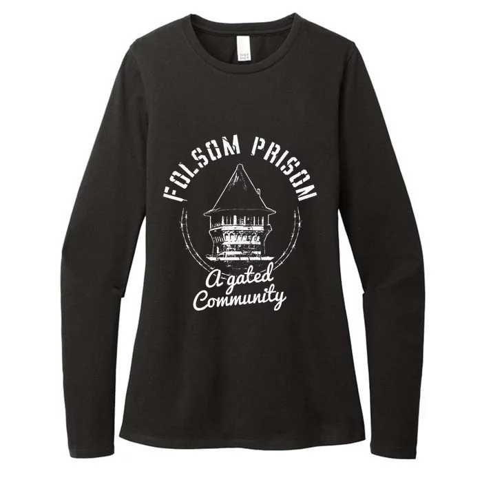 Folsom State Prison Prison State Correctional Warden Womens CVC Long Sleeve Shirt