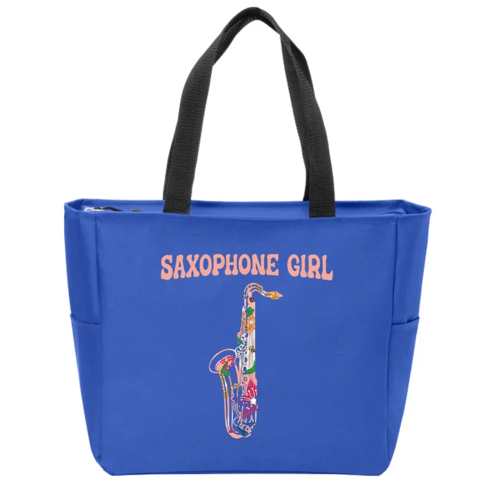 Funny Sxophone Player Saxophonist Jazz Funny Gift Saxophone Gift Zip Tote Bag