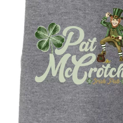 Funny St. Patrick's Day Pat McCrotch Irish Pub Leprechaun Doggie 3-End Fleece Hoodie