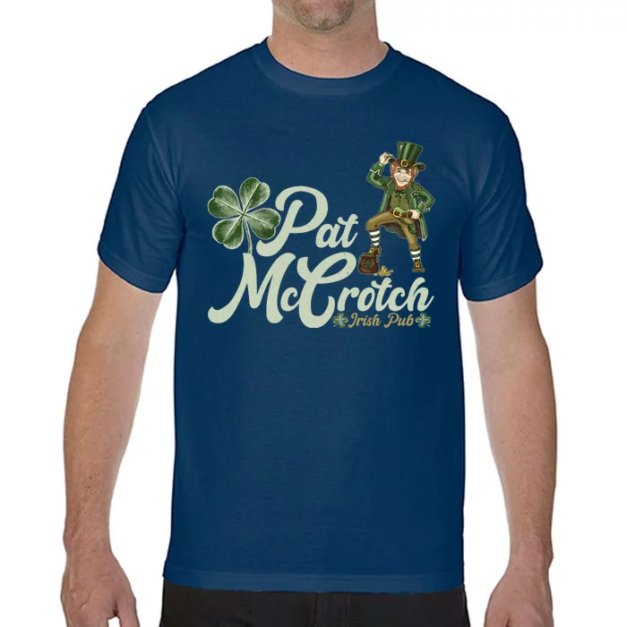 Funny St. Patrick's Day Pat McCrotch Irish Pub Leprechaun Comfort Colors T-Shirt