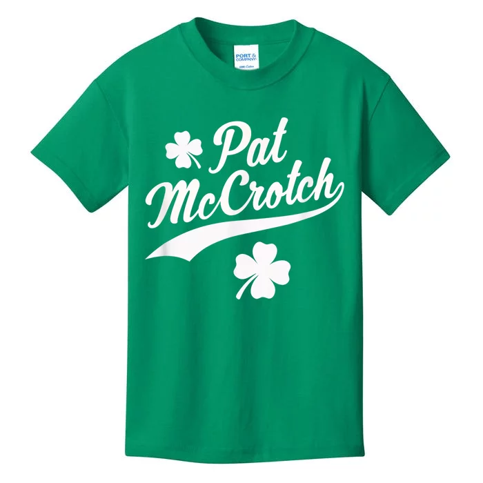 Funny St. Patrick's Day Pat McCrotch Kids T-Shirt