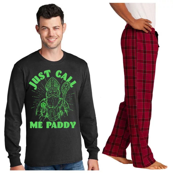 Funny Saint Patricks Day Just Call Me Paddy Long Sleeve Pajama Set