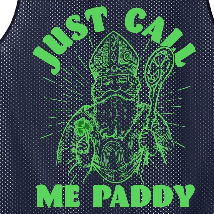 Funny Saint Patricks Day Just Call Me Paddy Mesh Reversible Basketball Jersey Tank