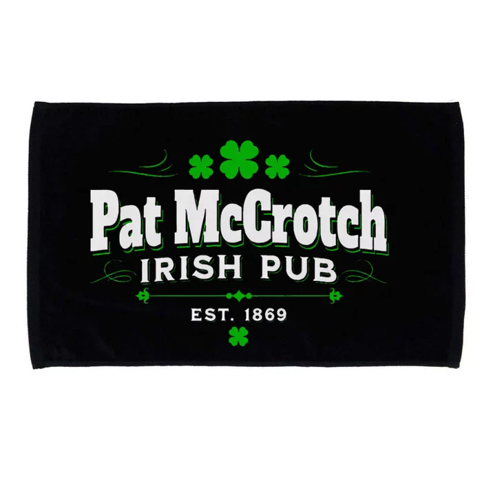 Funny St Patrick Was Italian St Patrick's Day Microfiber Hand Towel