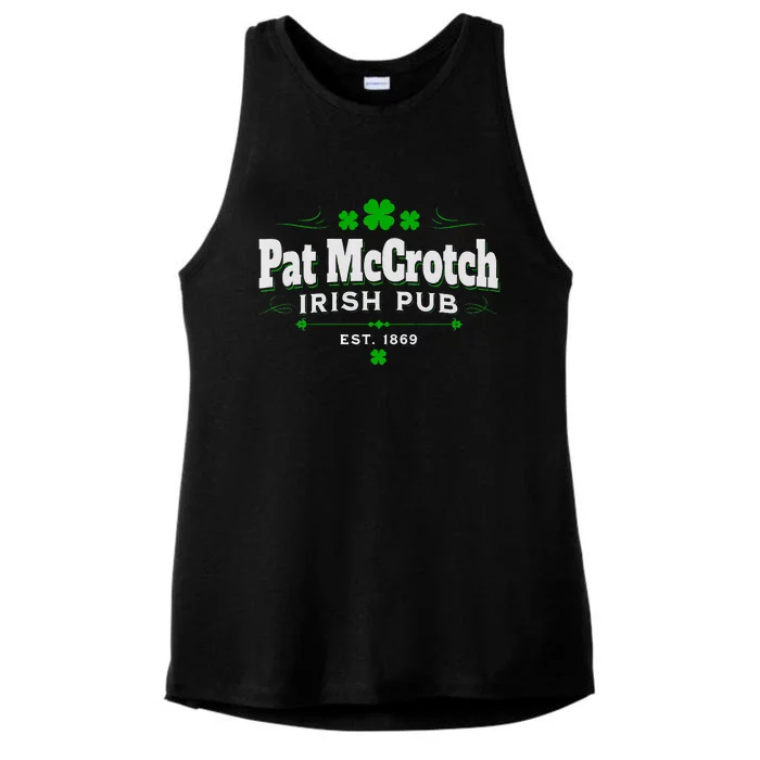 Funny St Patrick Was Italian St Patrick's Day Ladies Tri-Blend Wicking Tank