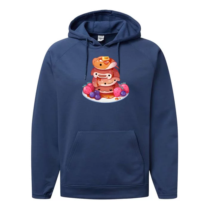 Fluffy Sea Pancakes Performance Fleece Hoodie