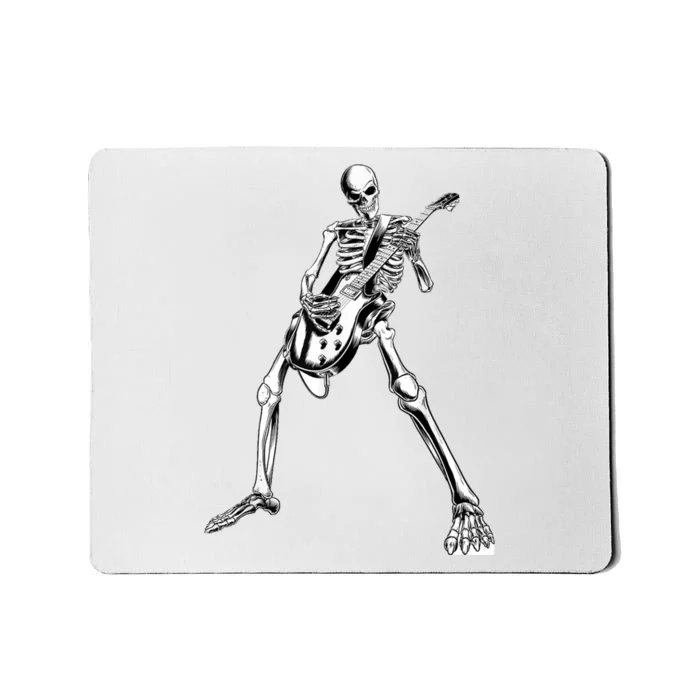 Funny Skeleton Playing Guitar Electric Acoustic Classical Mousepad