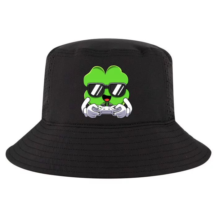 Funny St Patricks Day Shamrock Gaming Gamer Cool Comfort Performance Bucket Hat