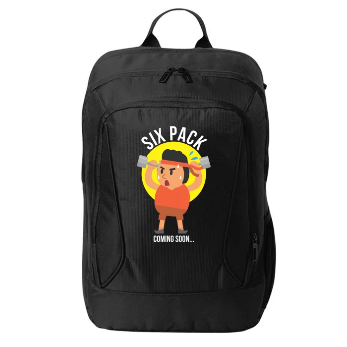 Funny Six Pack Coming Soon Gym Bodybuilding Beginner Gift City Backpack